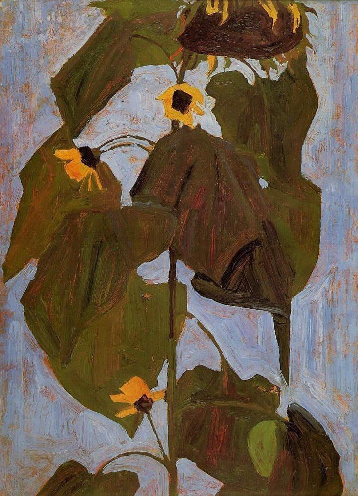 Egon Schiele Sunflower